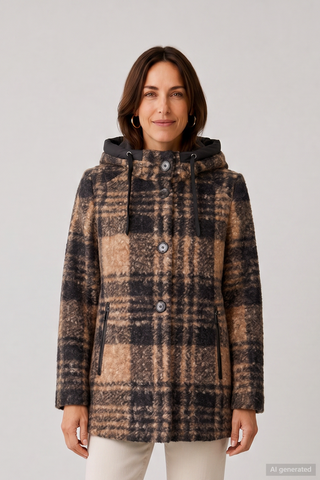 Eulalie | Veste en Laine à Capuche