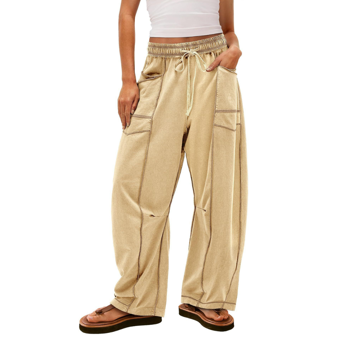 Largéa – Pantalon de Détente à Jambes Larges