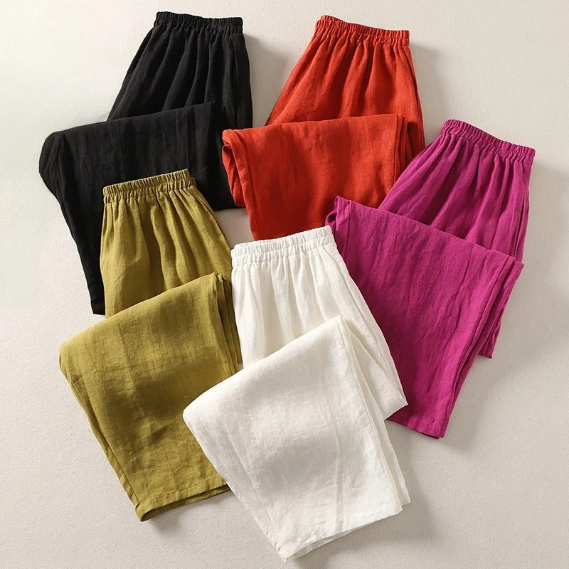 Linéria – Pantalon en Lin à Coupe Décontractée