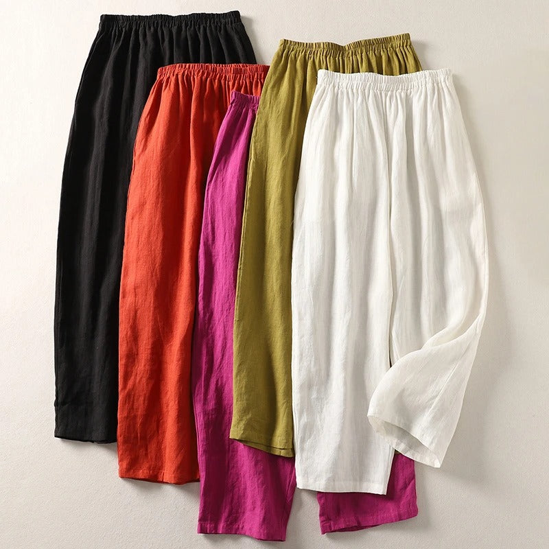 Linéria – Pantalon en Lin à Coupe Décontractée