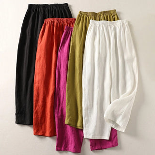 Linéria – Pantalon en Lin à Coupe Décontractée