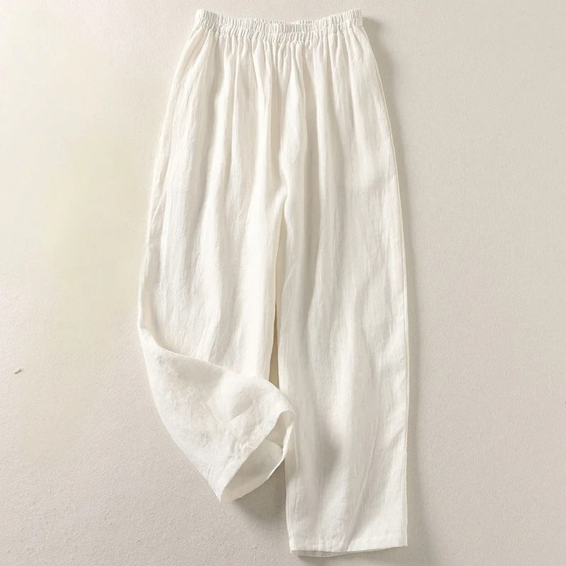 Linéria – Pantalon en Lin à Coupe Décontractée