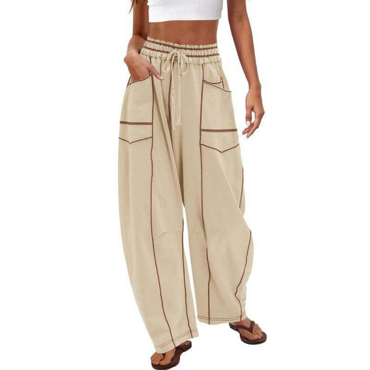 Largéa – Pantalon de Détente à Jambes Larges