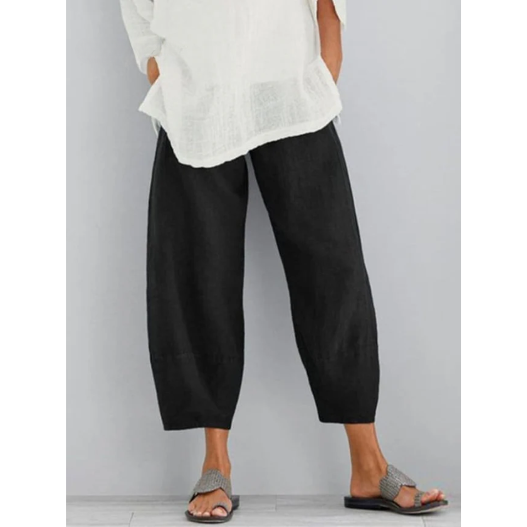 Linévora – Pantalon en Lin Élégant et Confortable
