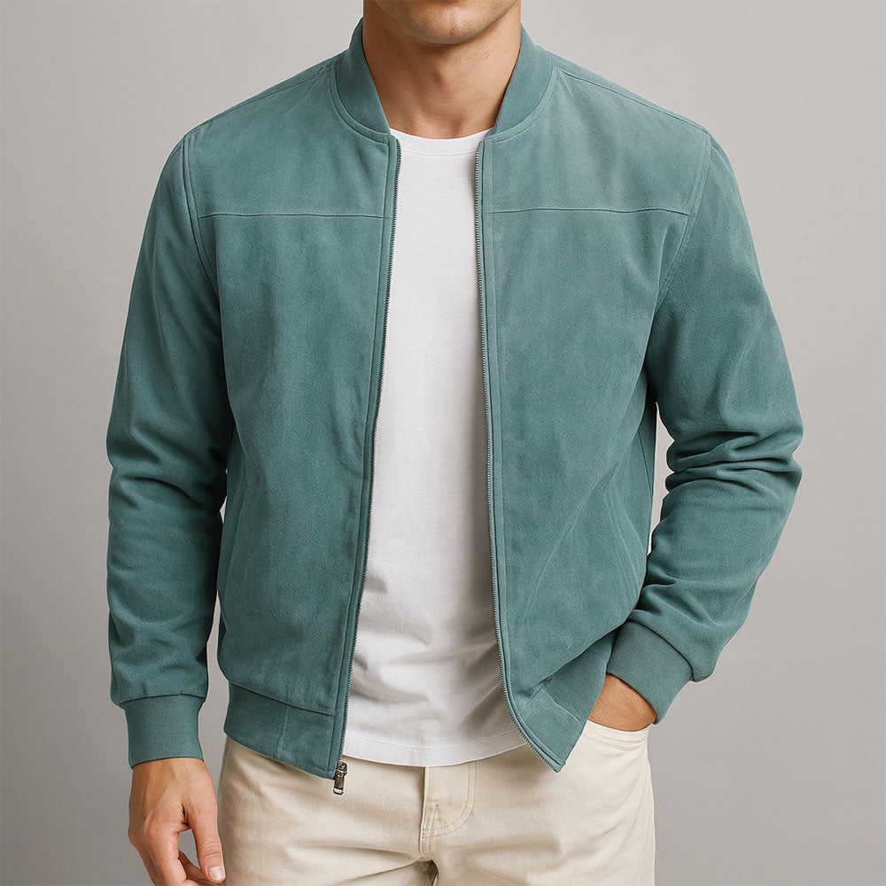 Suédorin – Veste en Cuir Suédé Urbaine