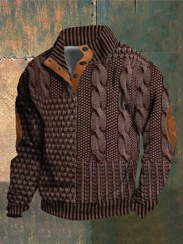Motivern – Pullover Chaud à Motif