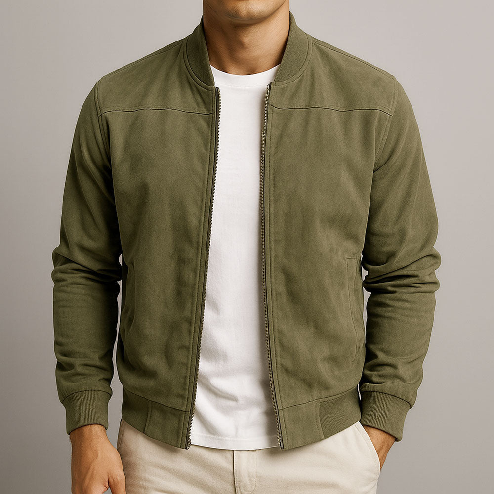 Suédorin – Veste en Cuir Suédé Urbaine