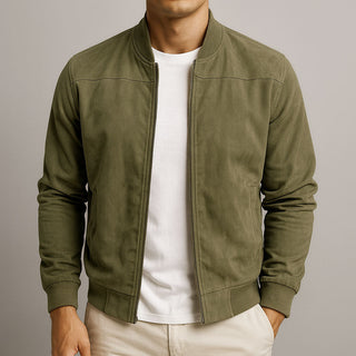 Suédorin – Veste en Cuir Suédé Urbaine