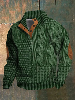 Motivern – Pullover Chaud à Motif