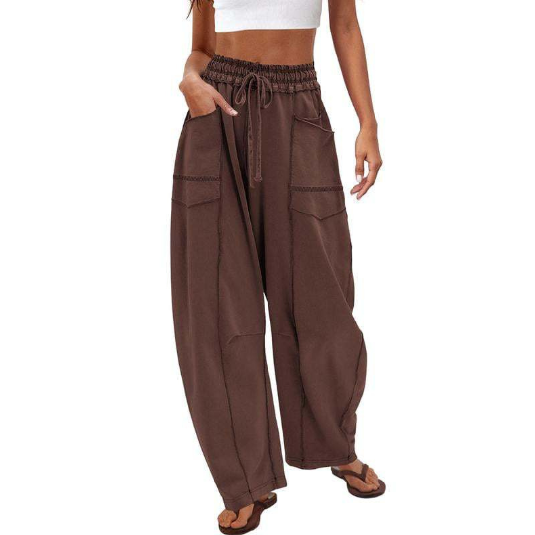 Largéa – Pantalon de Détente à Jambes Larges
