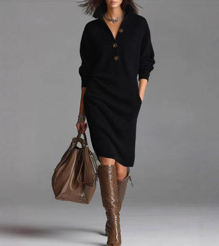 Tricotelle – Robe Tricotée Chaleureuse, Élégante et Confortable