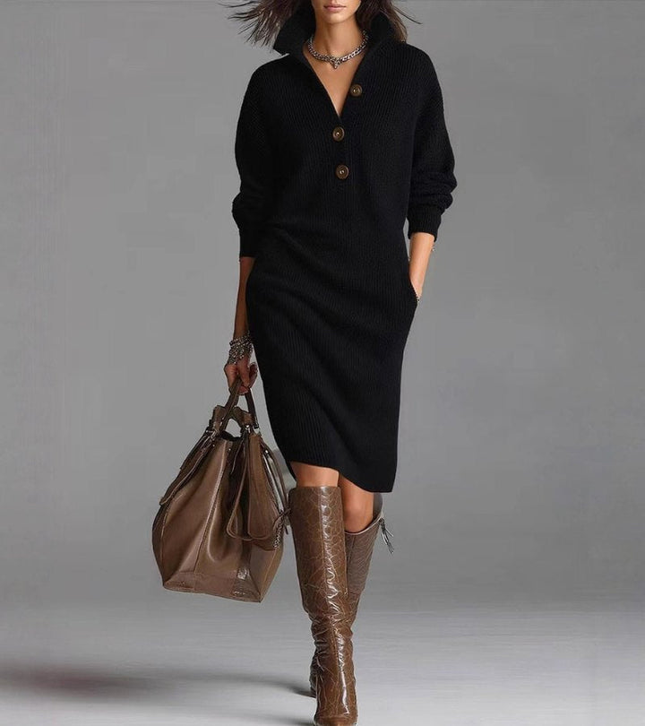 Tricotelle – Robe Tricotée Chaleureuse, Élégante et Confortable