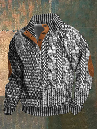 Motivern – Pullover Chaud à Motif