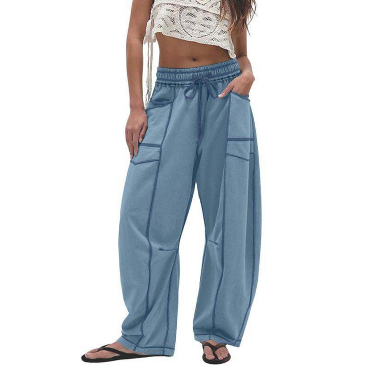 Largéa – Pantalon de Détente à Jambes Larges