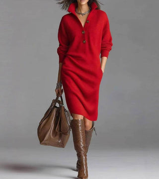 Tricotelle – Robe Tricotée Chaleureuse, Élégante et Confortable