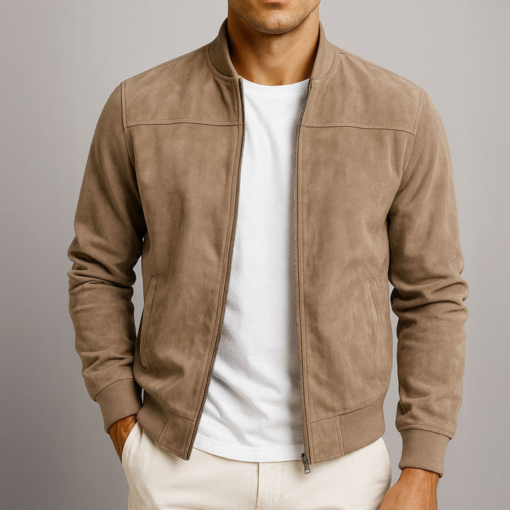 Suédorin – Veste en Cuir Suédé Urbaine