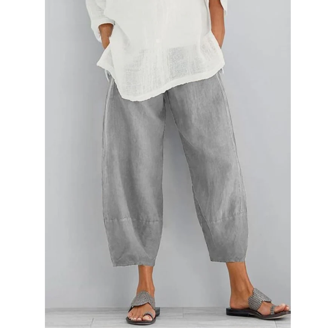 Linévora – Pantalon en Lin Élégant et Confortable