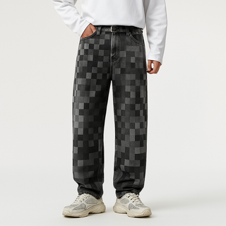 Pixelor – Jean en Denim Effet Pixel pour Homme