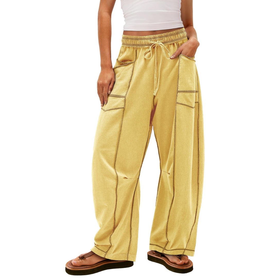 Largéa – Pantalon de Détente à Jambes Larges