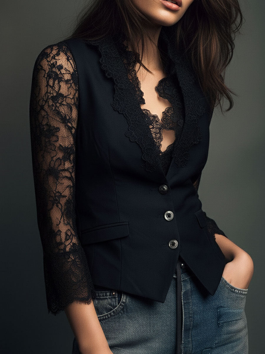 Éléonore | Blazer Élégance Aérienne