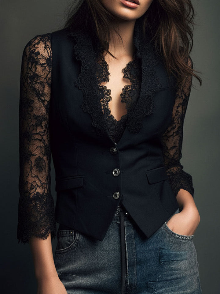 Éléonore | Blazer Élégance Aérienne