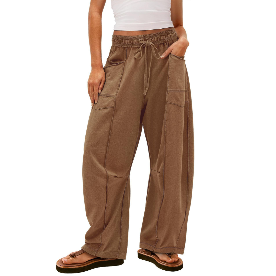 Largéa – Pantalon de Détente à Jambes Larges