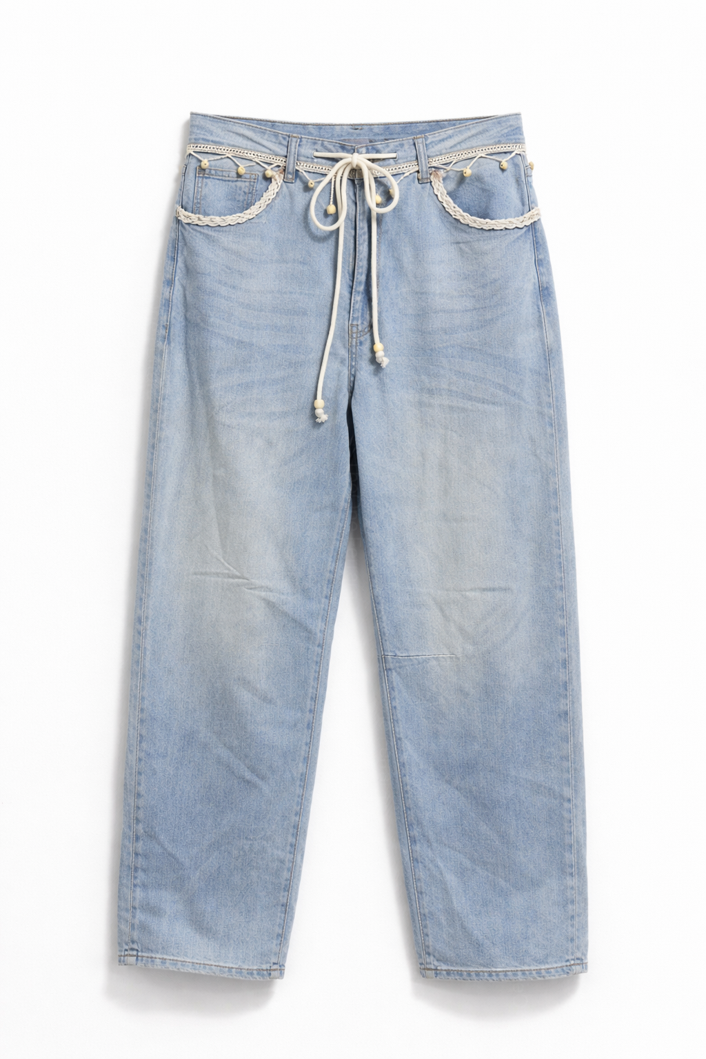 Bohémelle – Jean Femme Style Boho à Détails Crochet