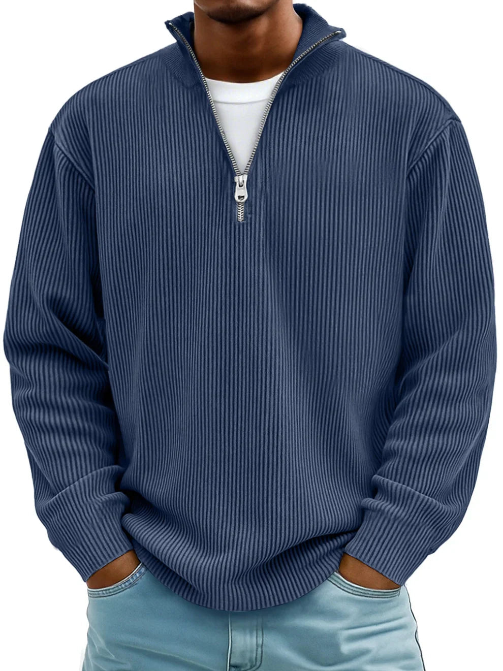 Savéran – Pull Homme Demi-Zip Style Moderne