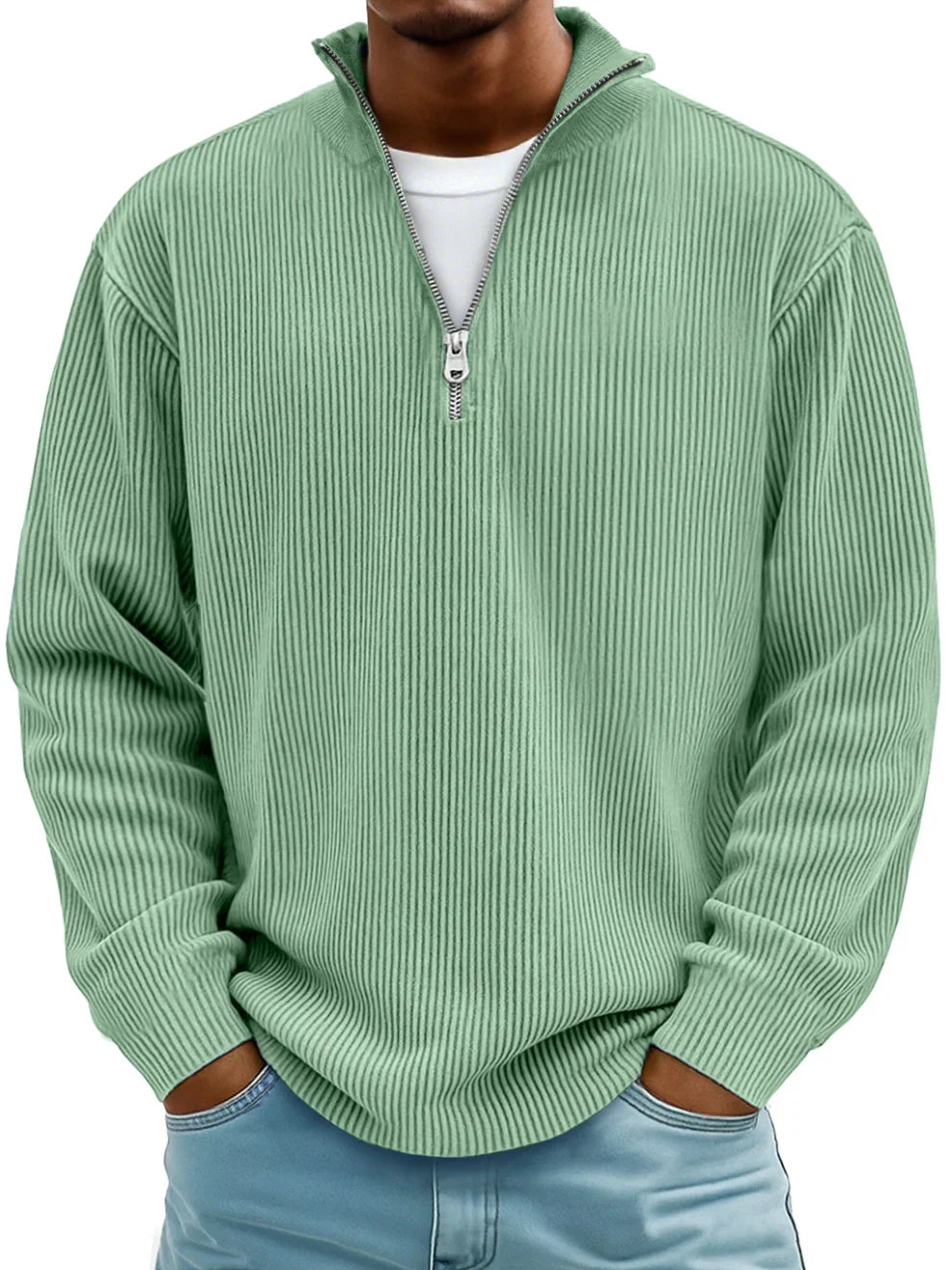 Savéran – Pull Homme Demi-Zip Style Moderne