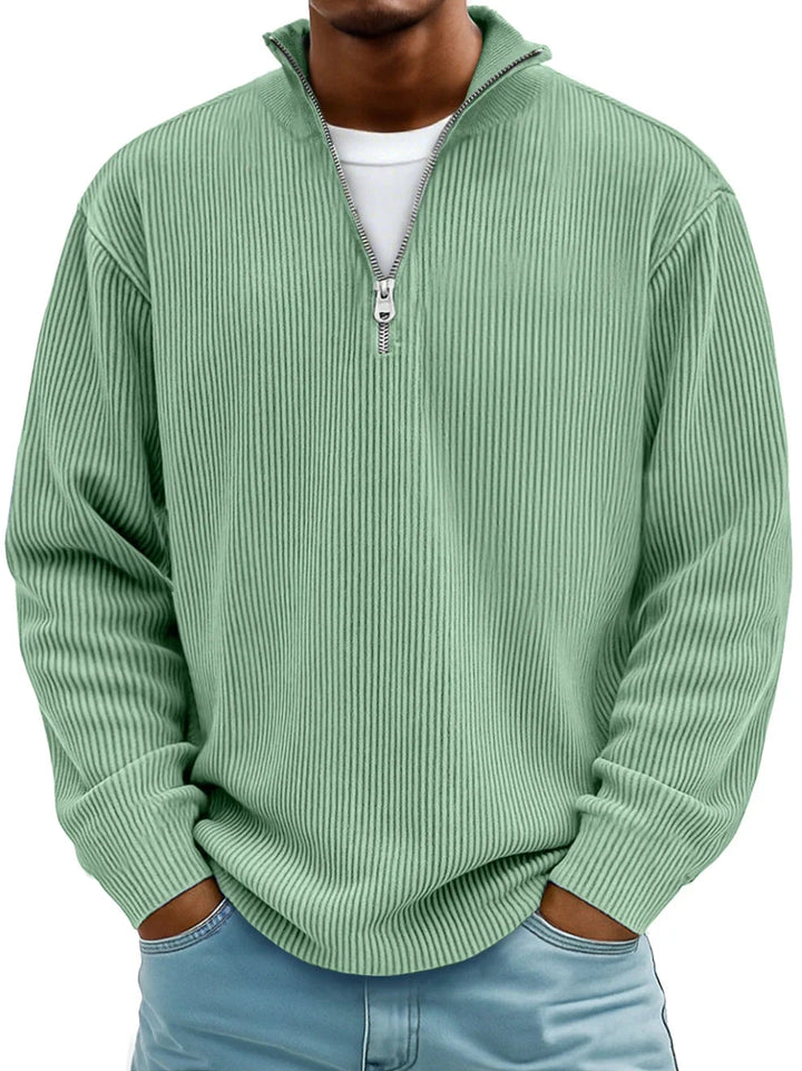 Savéran – Pull Homme Demi-Zip Style Moderne