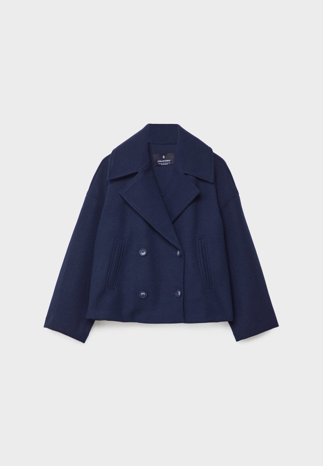 Élovance – Veste Courte Femme Double Boutonnage Coupe Moderne Élégante Mi-Saison