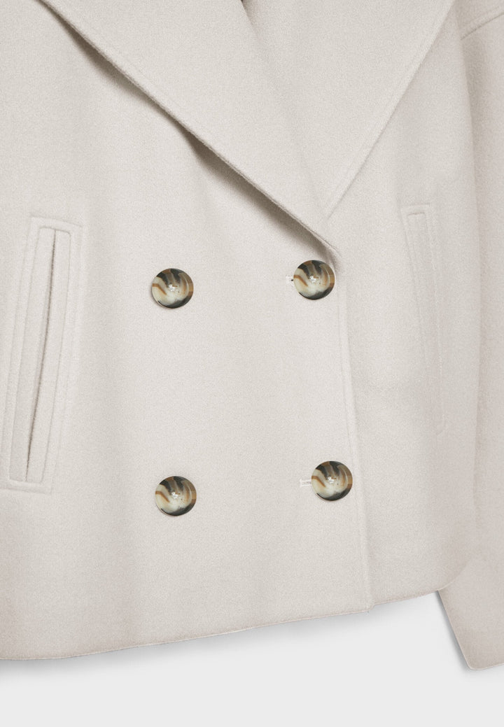 Élovance – Veste Courte Femme Double Boutonnage Coupe Moderne Élégante Mi-Saison