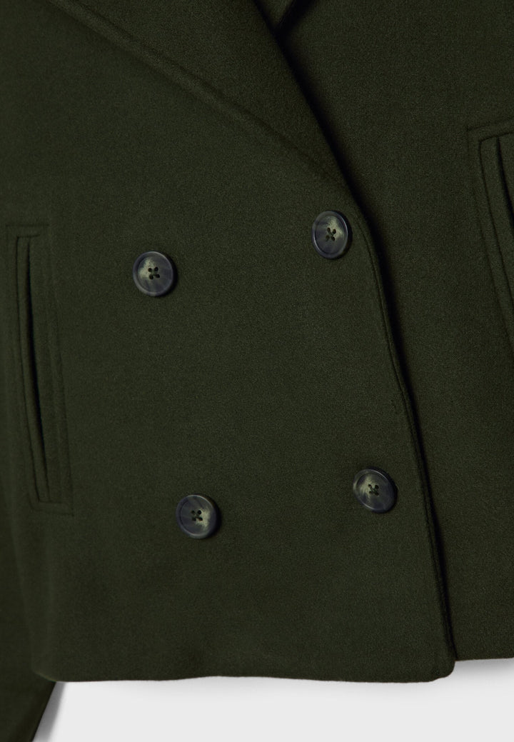 Élovance – Veste Courte Femme Double Boutonnage Coupe Moderne Élégante Mi-Saison