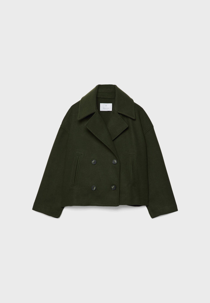 Élovance – Veste Courte Femme Double Boutonnage Coupe Moderne Élégante Mi-Saison