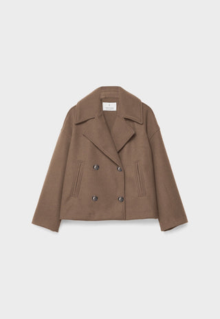 Élovance – Veste Courte Femme Double Boutonnage Coupe Moderne Élégante Mi-Saison