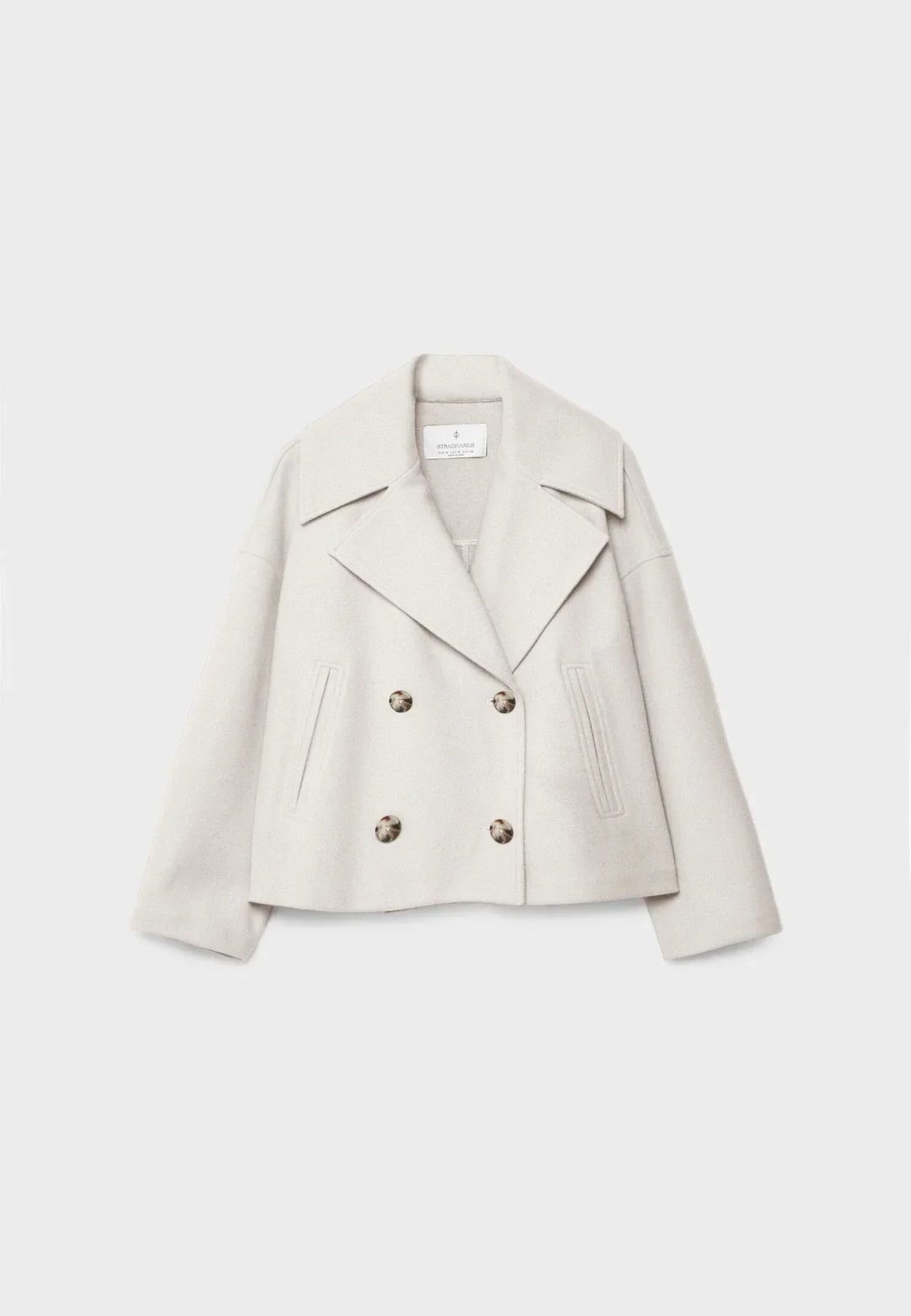 Élovance – Veste Courte Femme Double Boutonnage Coupe Moderne Élégante Mi-Saison