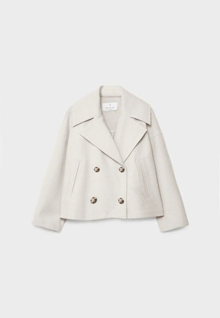 Élovance – Veste Courte Femme Double Boutonnage Coupe Moderne Élégante Mi-Saison