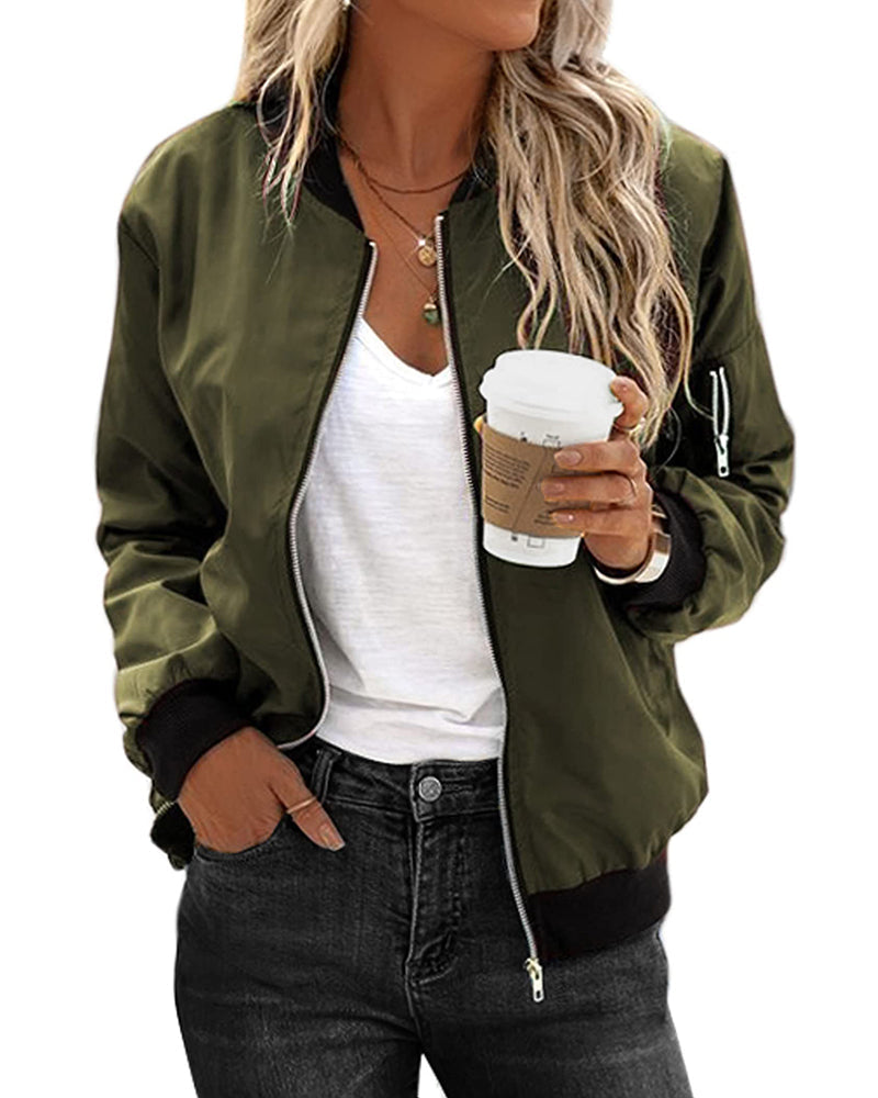 Aurélinea – Veste Zippée Femme Style Décontracté et Confort Quotidien
