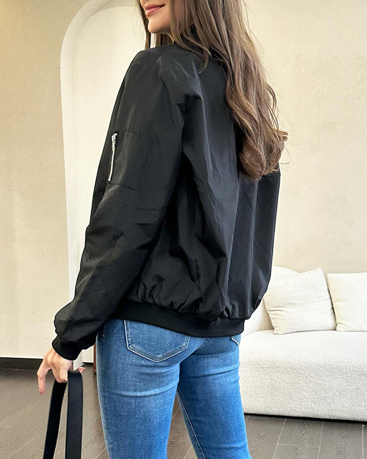 Aurélinea – Veste Zippée Femme Style Décontracté et Confort Quotidien