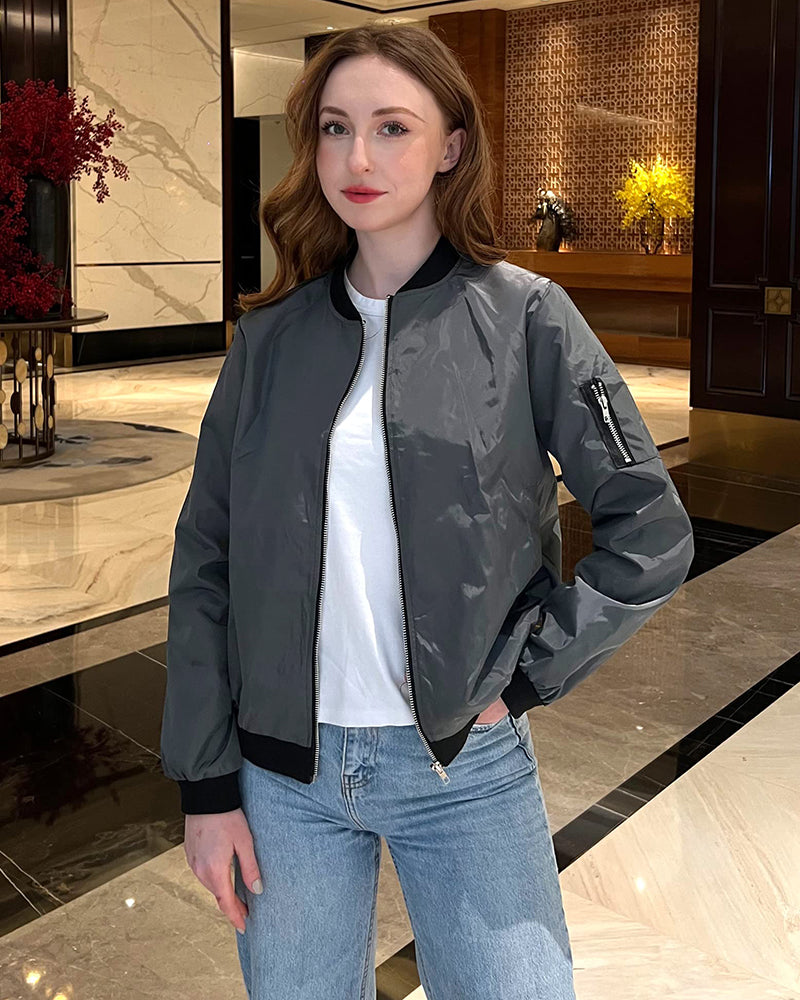 Aurélinea – Veste Zippée Femme Style Décontracté et Confort Quotidien