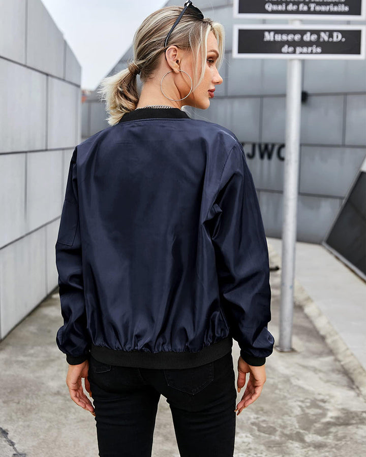 Aurélinea – Veste Zippée Femme Style Décontracté et Confort Quotidien