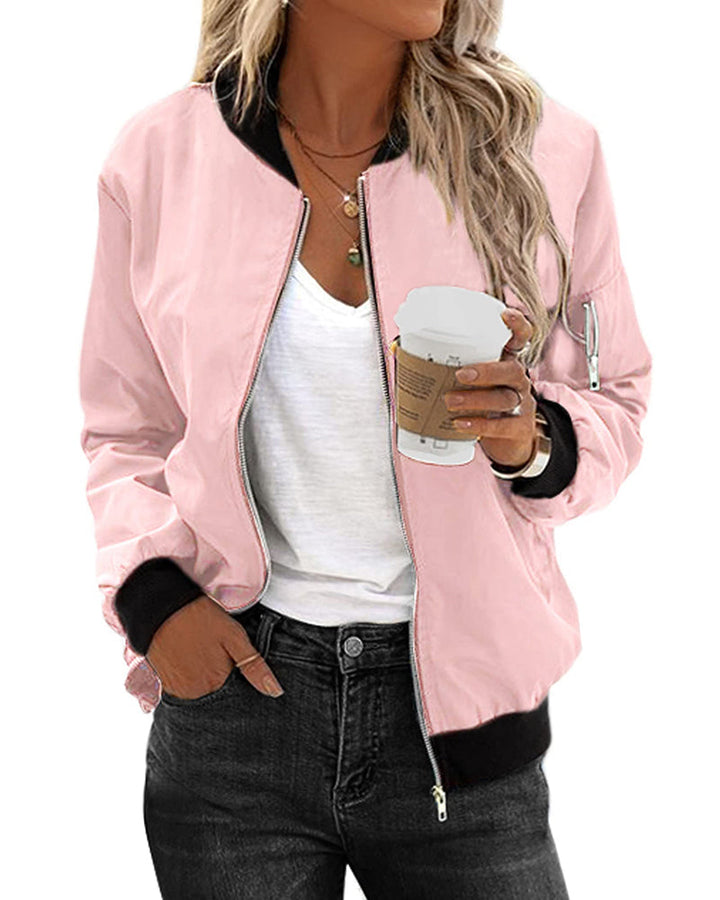 Aurélinea – Veste Zippée Femme Style Décontracté et Confort Quotidien