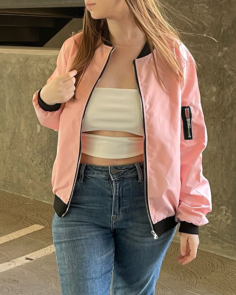 Aurélinea – Veste Zippée Femme Style Décontracté et Confort Quotidien