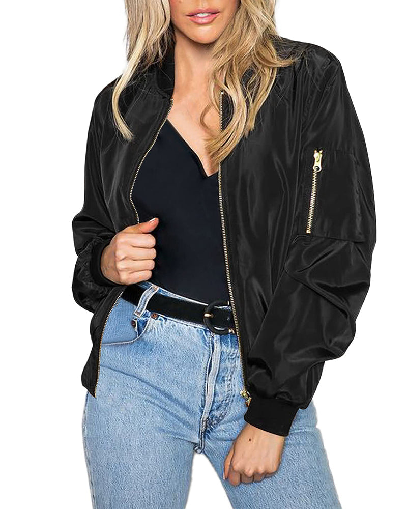 Aurélinea – Veste Zippée Femme Style Décontracté et Confort Quotidien