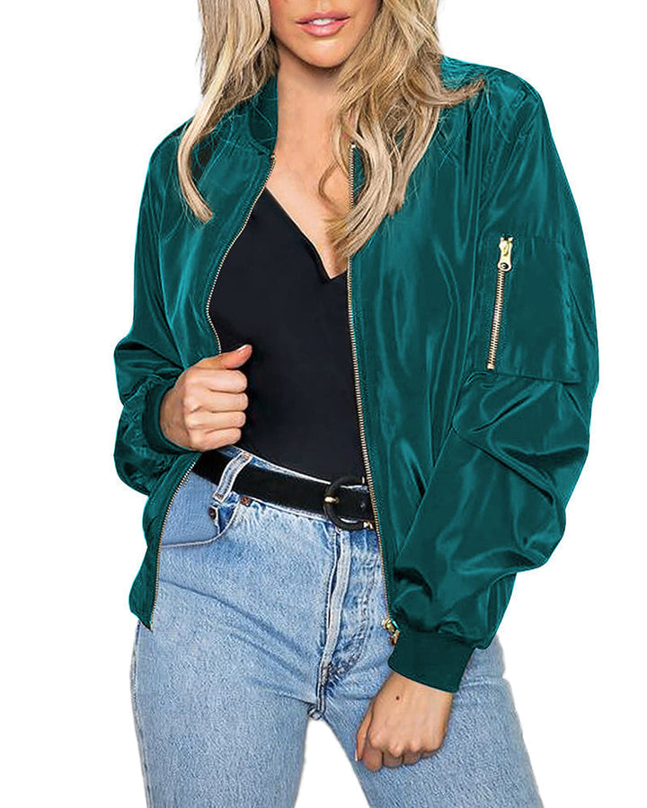 Aurélinea – Veste Zippée Femme Style Décontracté et Confort Quotidien