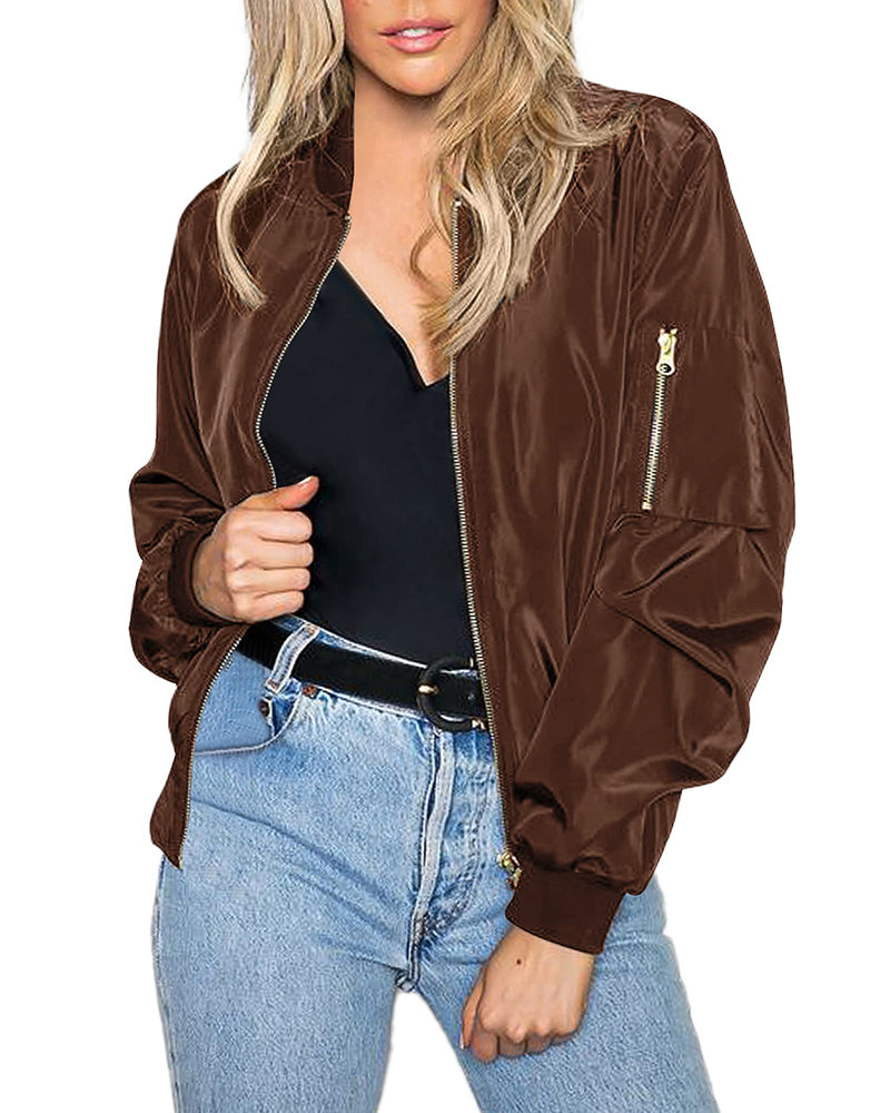Aurélinea – Veste Zippée Femme Style Décontracté et Confort Quotidien