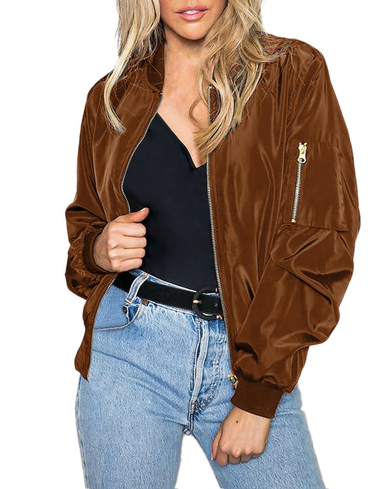 Aurélinea – Veste Zippée Femme Style Décontracté et Confort Quotidien