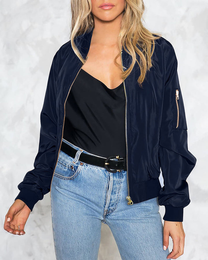 Aurélinea – Veste Zippée Femme Style Décontracté et Confort Quotidien