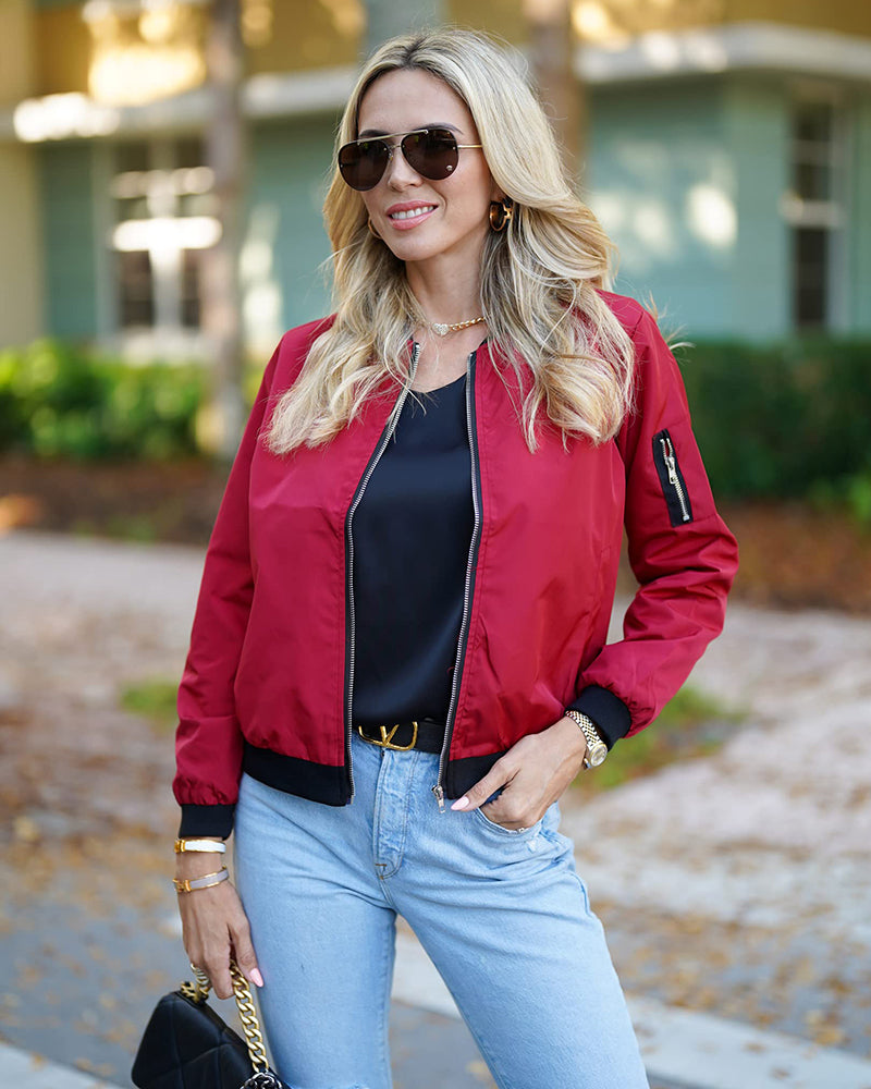 Aurélinea – Veste Zippée Femme Style Décontracté et Confort Quotidien