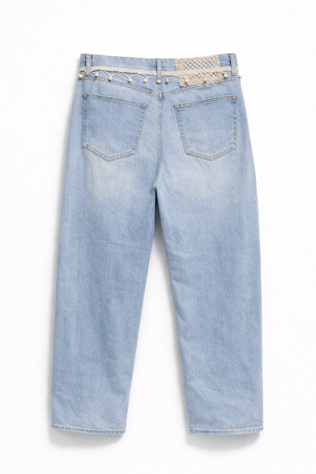 Bohémelle – Jean Femme Style Boho à Détails Crochet